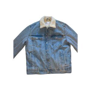 Bershka Lined Blue Denim Jacket | Medium Size